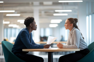 deux-personnes-bureau-document-discussion