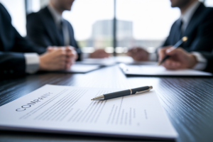 document-legal-stylo-table-personnes