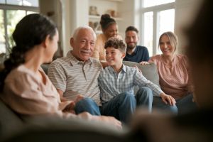 grand-pere-petit-fils-salon-famille