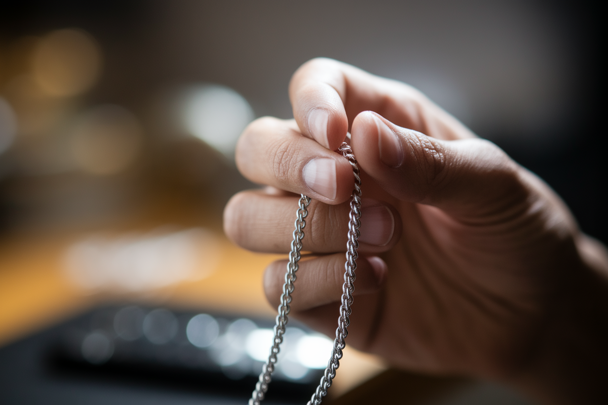 Comment savoir si une chaîne est bien en argent sans poinçon