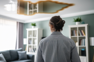 personne-dos-salon-fuite-plafond