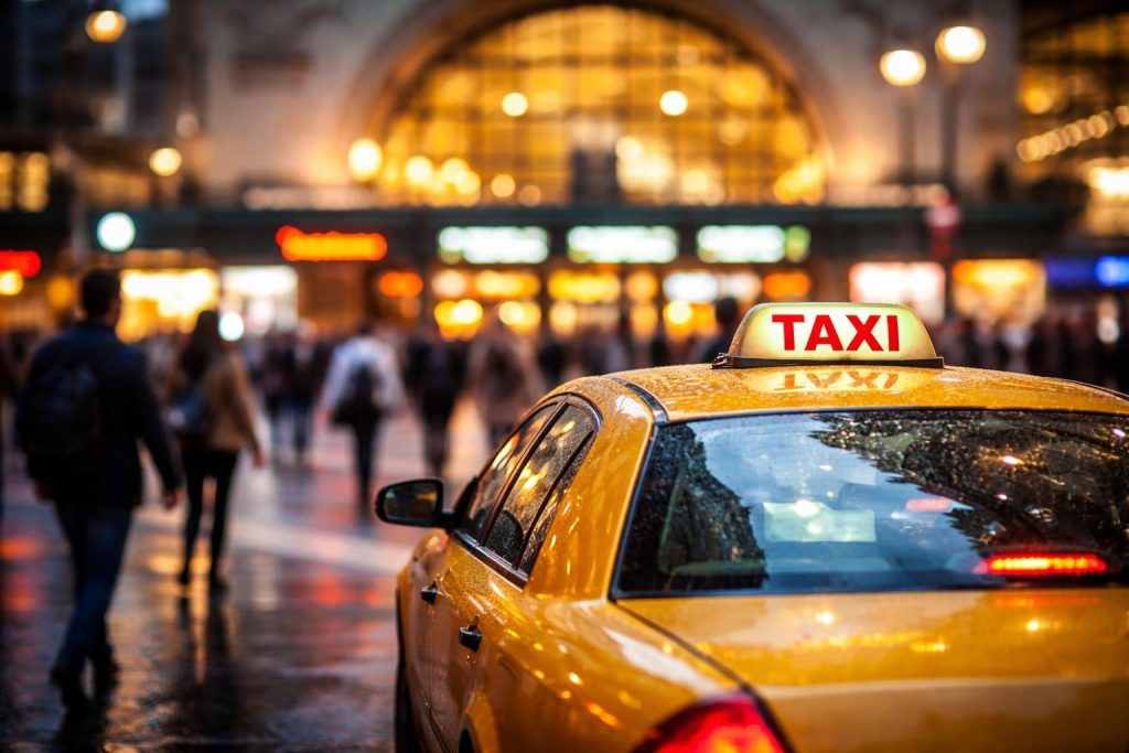 taxi-gare-passants-ville-dynamique