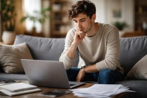 jeune-adulte-canape-ordinateur-documents