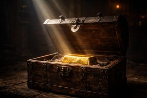 coffre-ancien-lingot-or-lumiere
